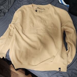 Cream Iowa Embossed Men's Sweater